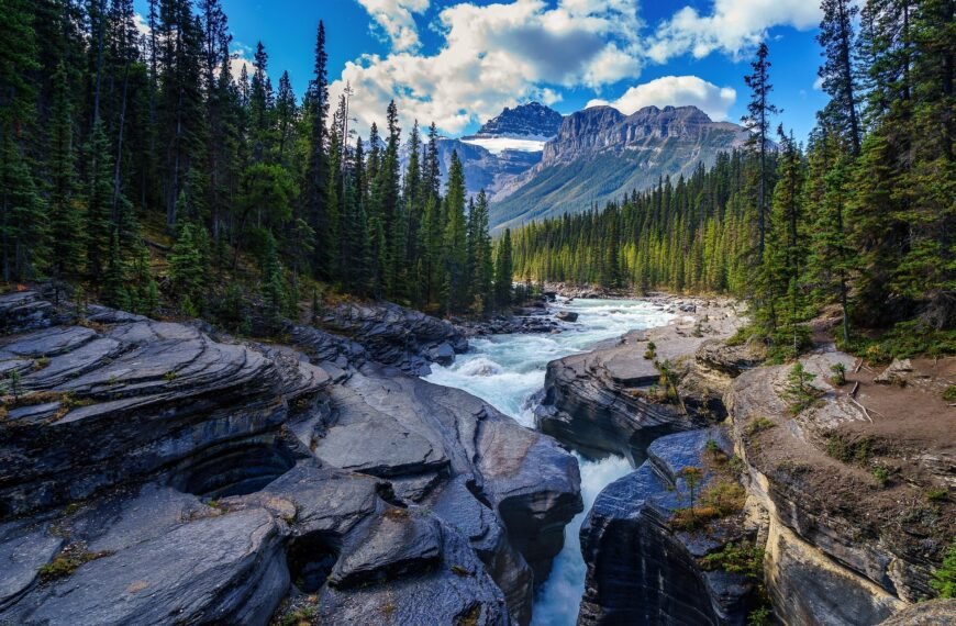 River restoration work illustrating corporate water-replenishment efforts.