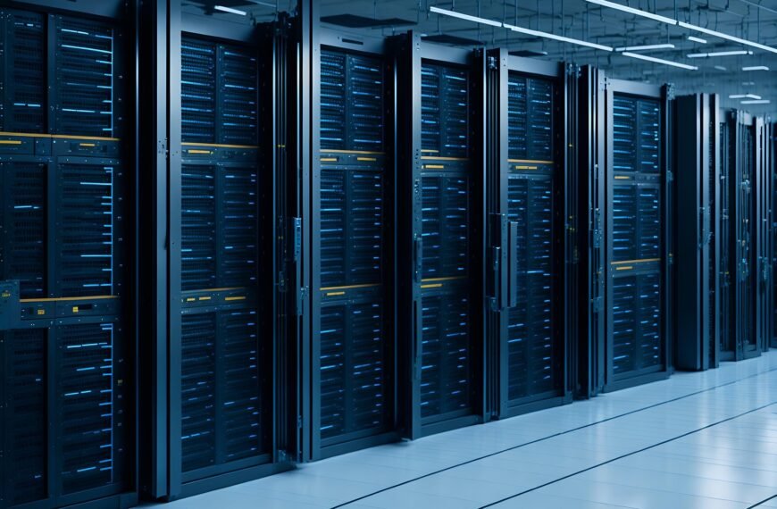AI computing infrastructure illustrating the hidden water footprint of large-scale artificial intelligence.